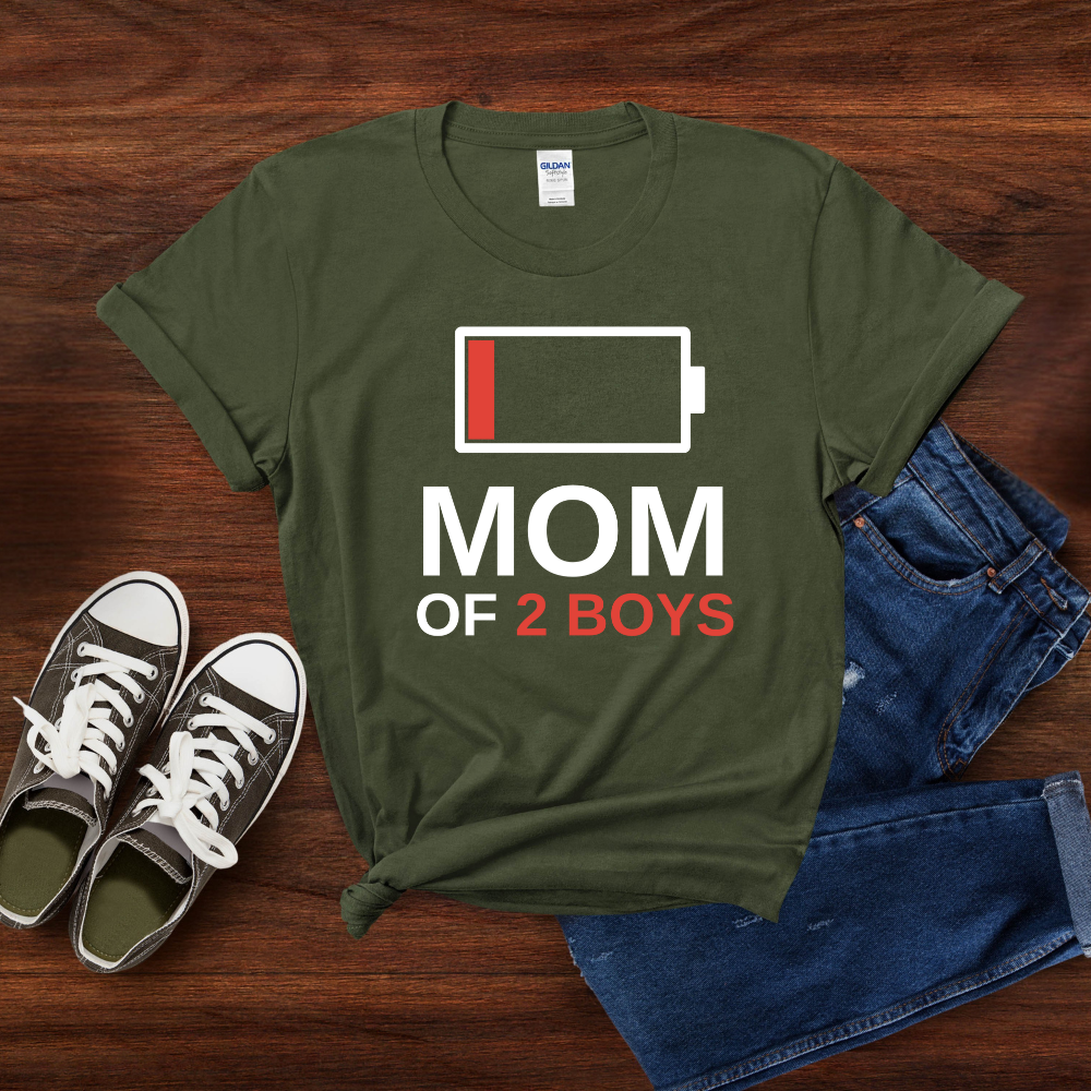 Mom of 2 T-Shirt | Stylish & Comfortable Tee for Proud Moms – Perfect Gift