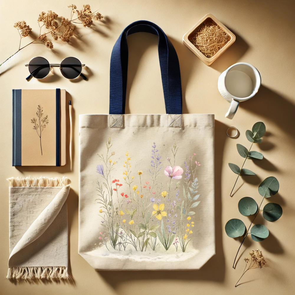 Wildflowers Classic Tote Bag - Double-Sided Printed Design