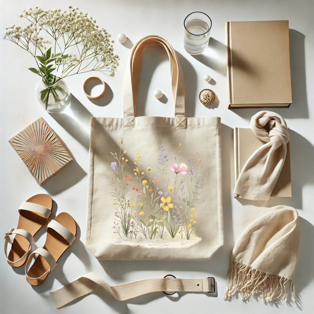 Wildflowers Classic Tote Bag - Double-Sided Printed Design