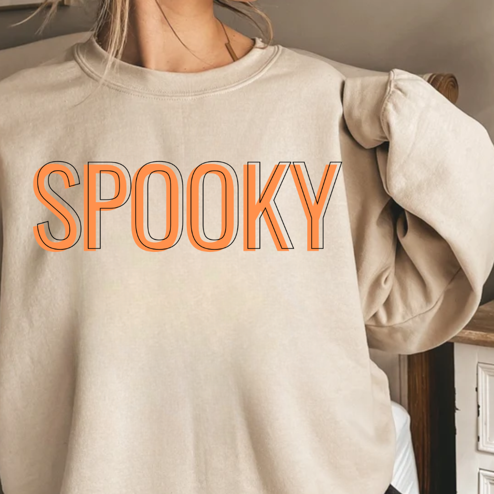 Spooky Crewneck Pullover Sweatshirt