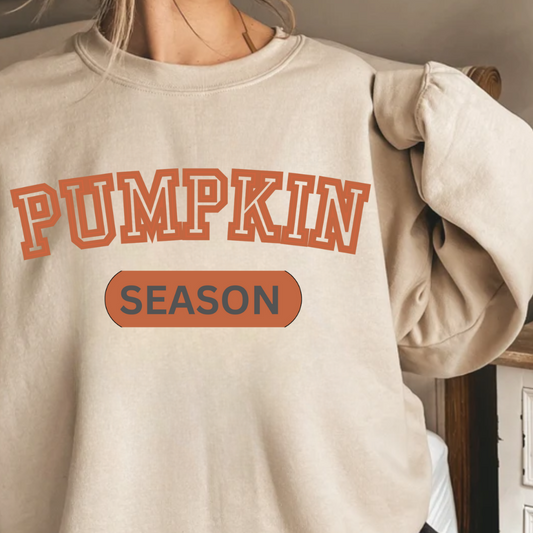 Pumpkin Season Crewneck Pullover Sweatshirt