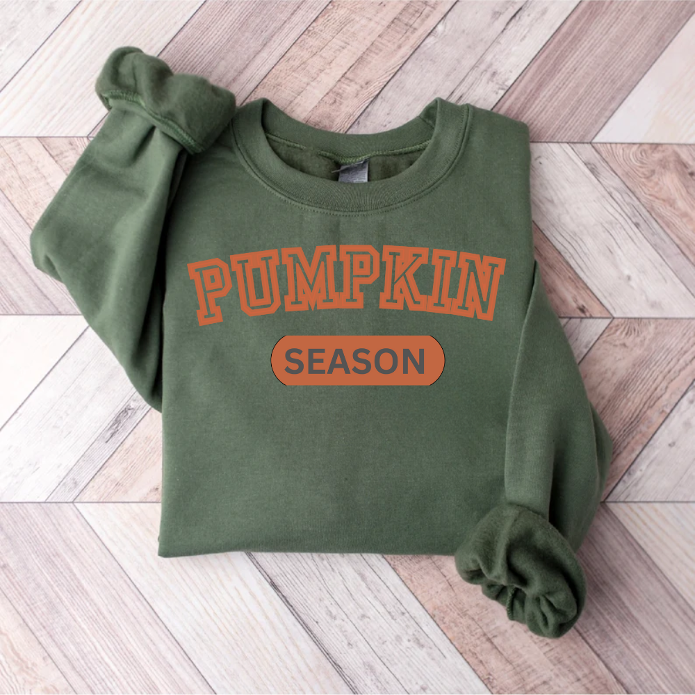 Pumpkin Season Crewneck Pullover Sweatshirt