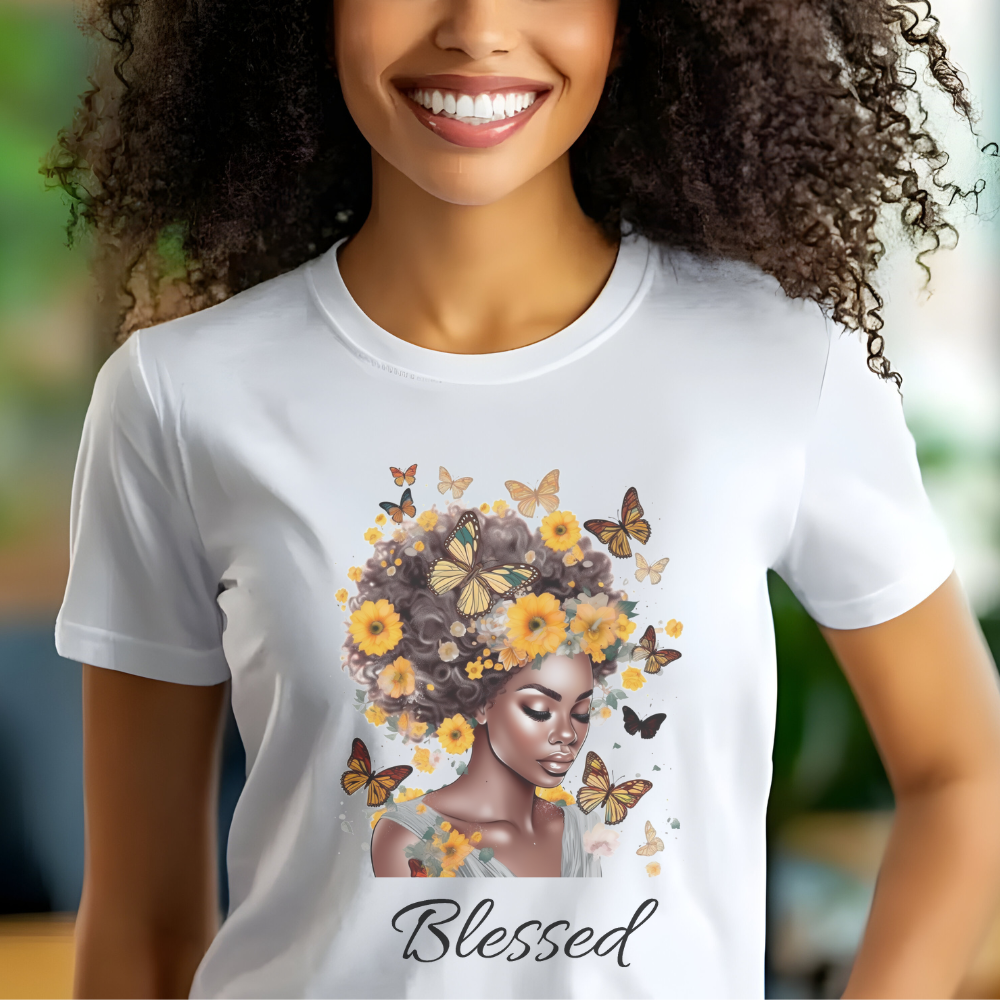 Blessed T-Shirt for Women – Inspirational Faith-Based Graphic Tee