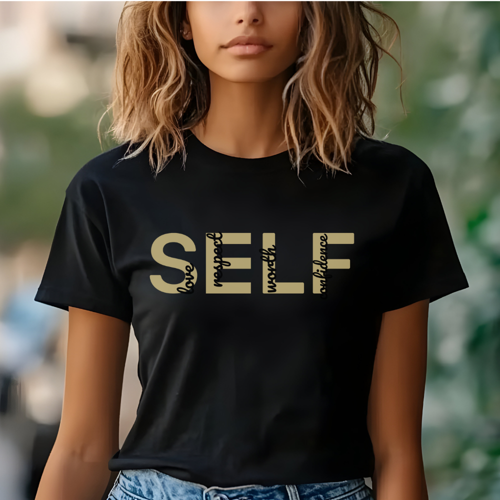 Self Worth T-Shirt - Empowering Women's Cotton Tee