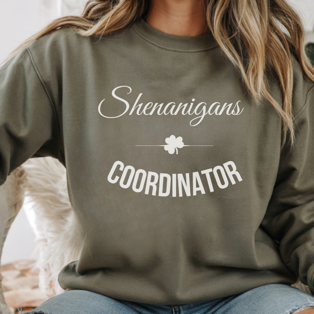 Shenanigans Coordinator Sweatshirt - Funny St. Patrick's Day Crewneck