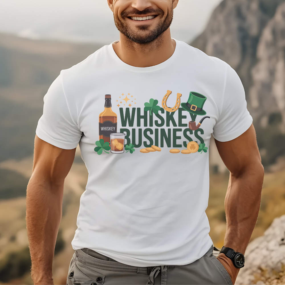 Whiskey Business St. Patrick's Day T-Shirt - Funny Unisex Irish Graphic Tee