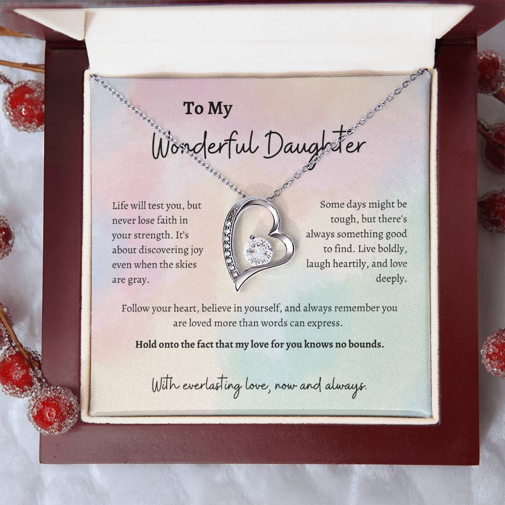 Forever Love Necklace for Daughters - Symbol of Eternal Love /3P