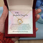 To My Wonderful Daughter: Forever Love Necklace