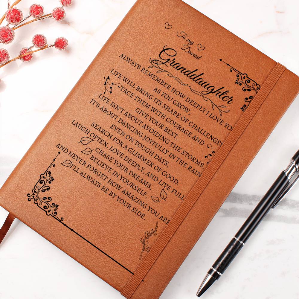 Heartfelt Leather Journal for Granddaughters - Perfect Gift Idea