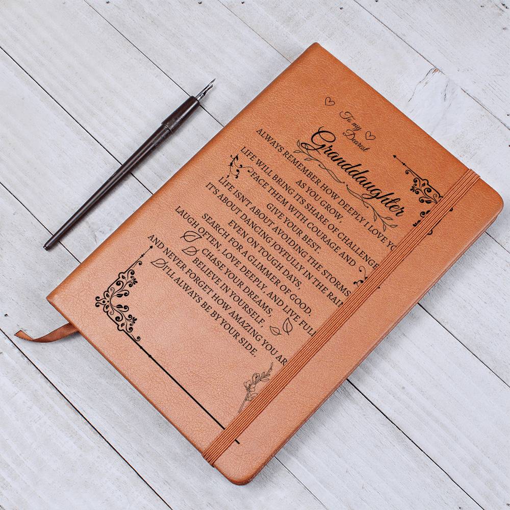 Heartfelt Leather Journal for Granddaughters - Perfect Gift Idea