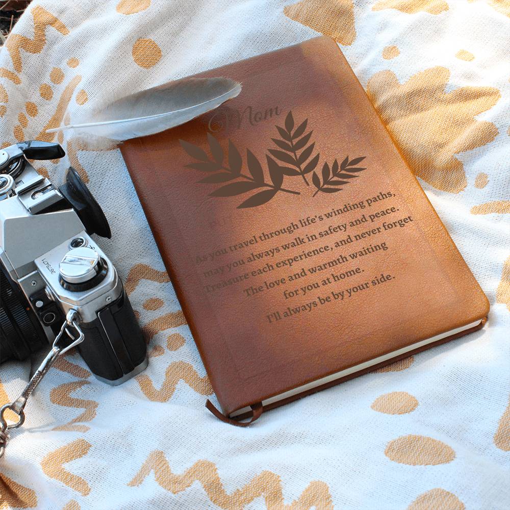 To My Mom: Inspirational Quote Leather Journal - Perfect Gift for Mom