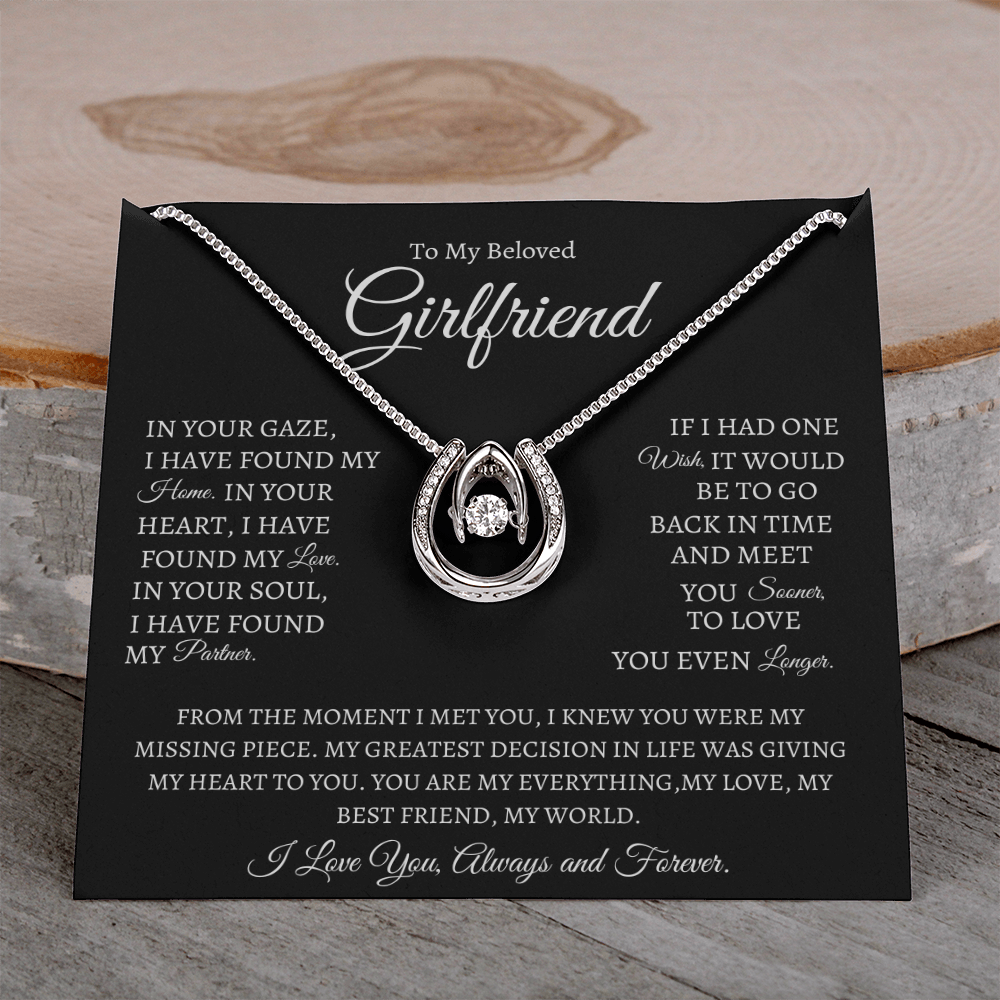 Lucky in Love Necklace For Girlfriend Gift