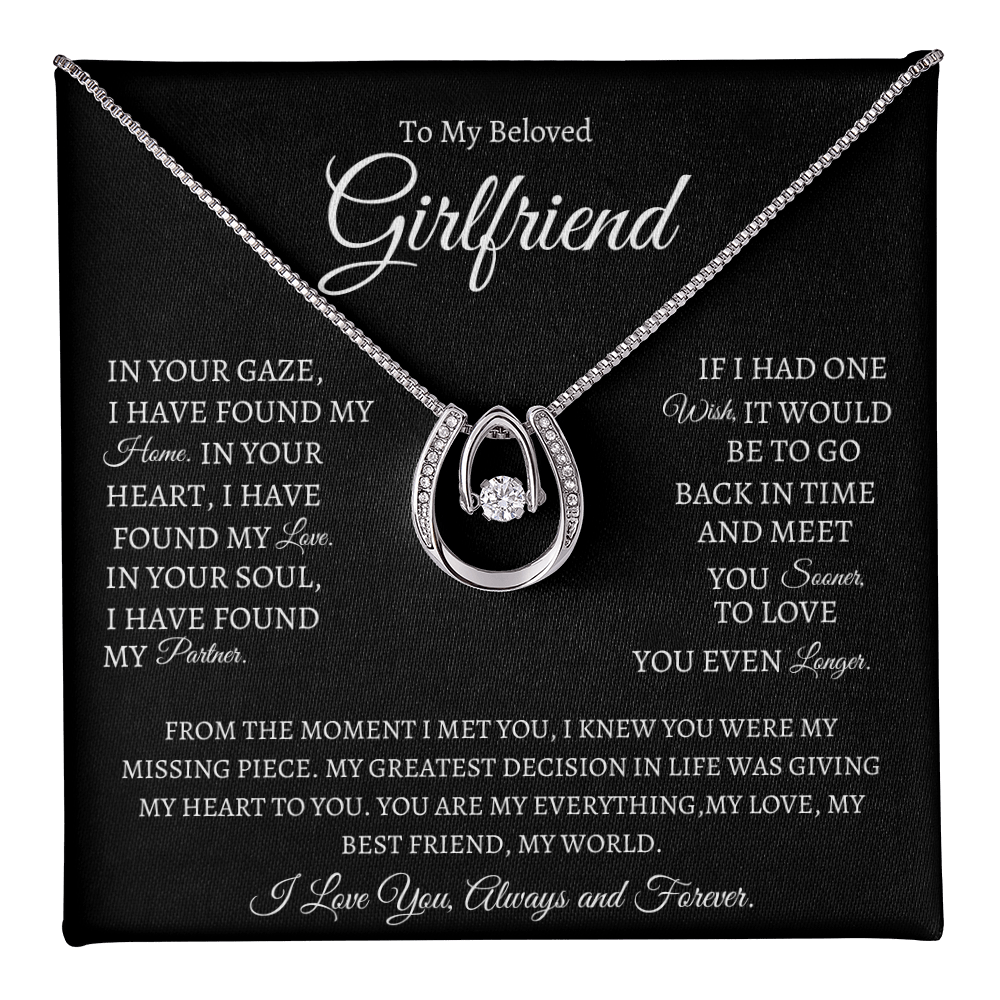 Lucky in Love Necklace For Girlfriend Gift