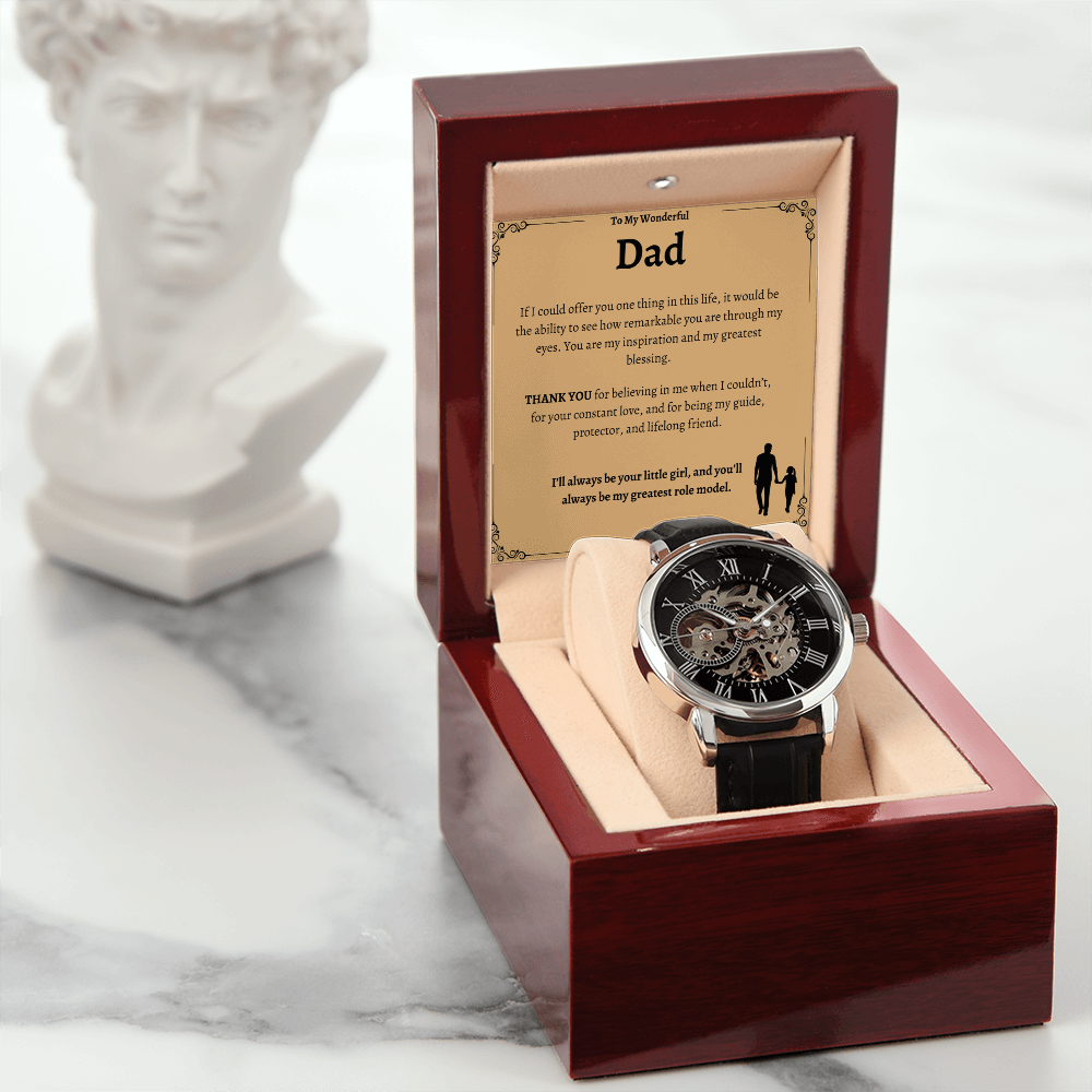 Dad's Special Openwork Watch - A Timeless Gift