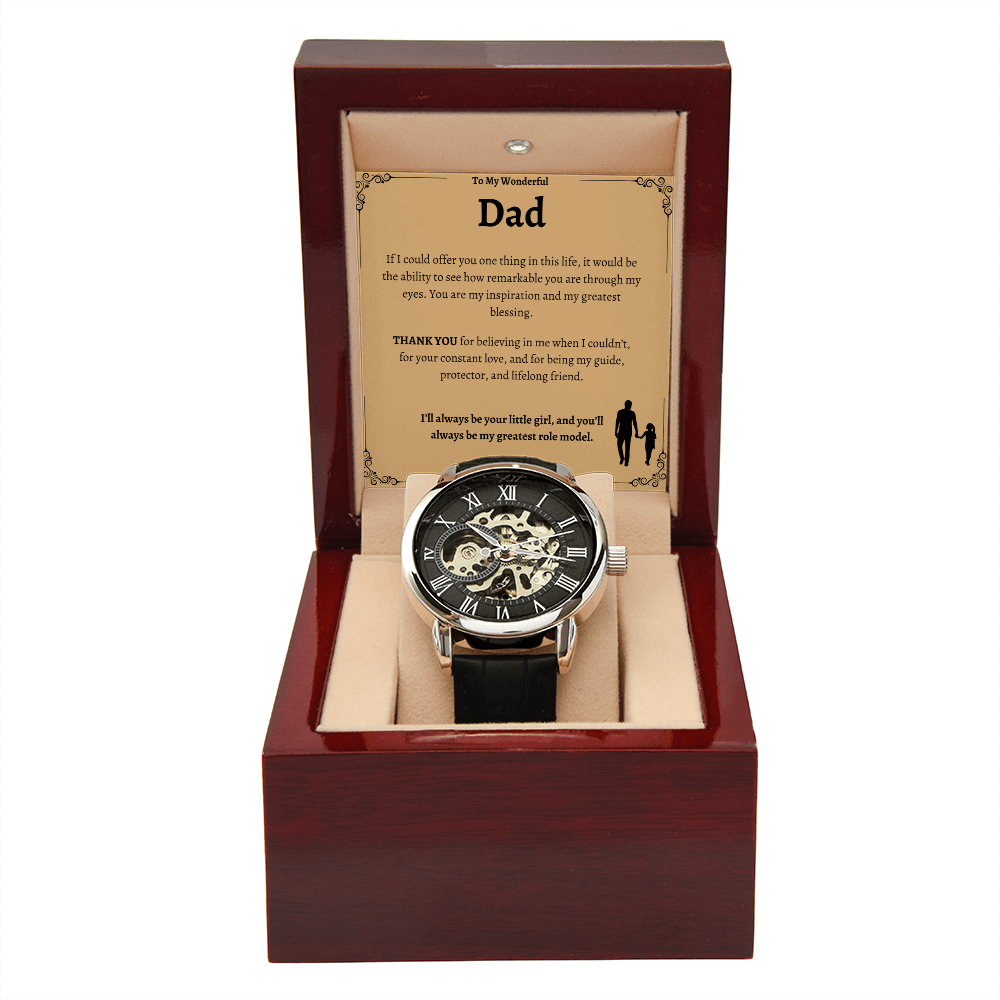 Dad's Special Openwork Watch - A Timeless Gift