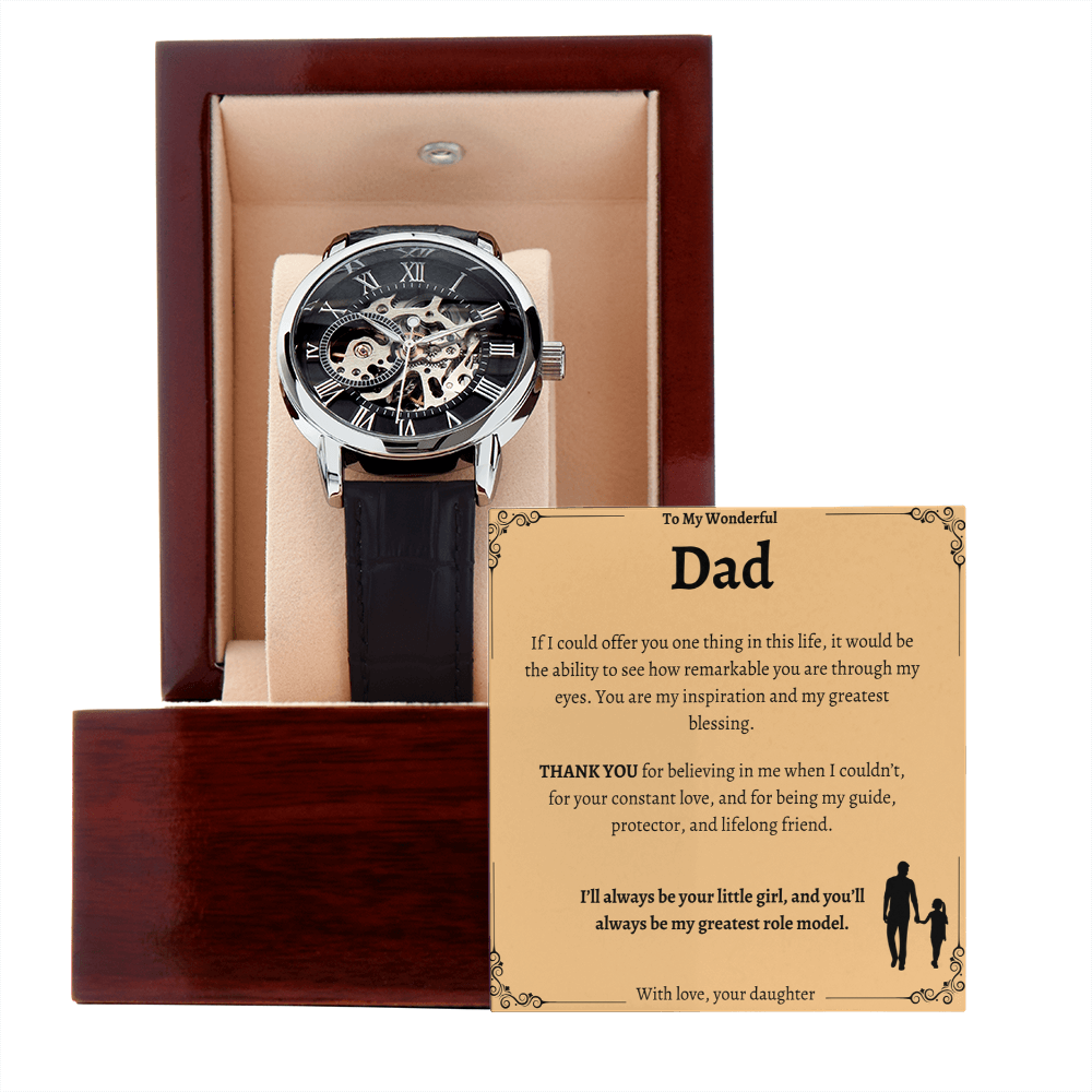 Dad's Special Openwork Watch - A Timeless Gift