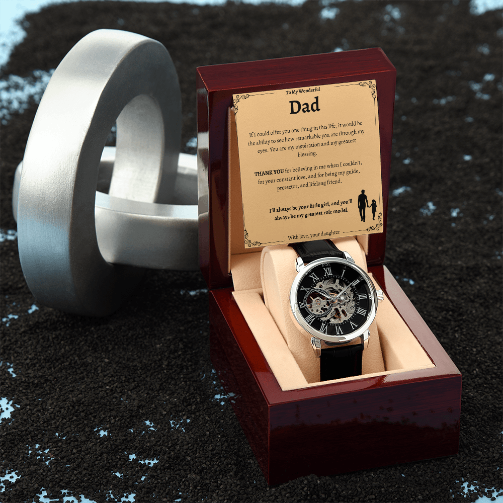 Dad's Special Openwork Watch - A Timeless Gift