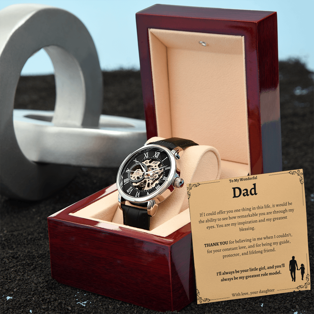 Dad's Special Openwork Watch - A Timeless Gift