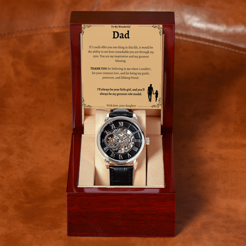 Dad's Special Openwork Watch - A Timeless Gift