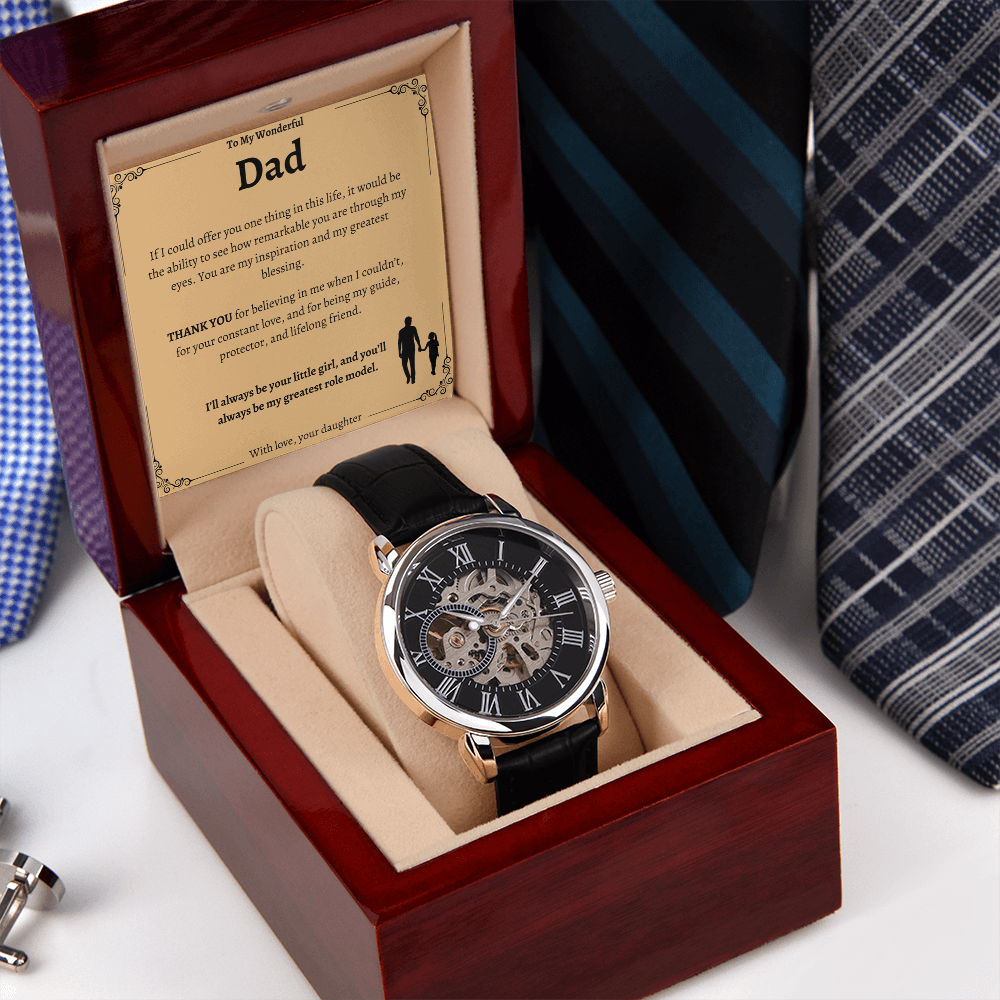 Dad's Special Openwork Watch - A Timeless Gift