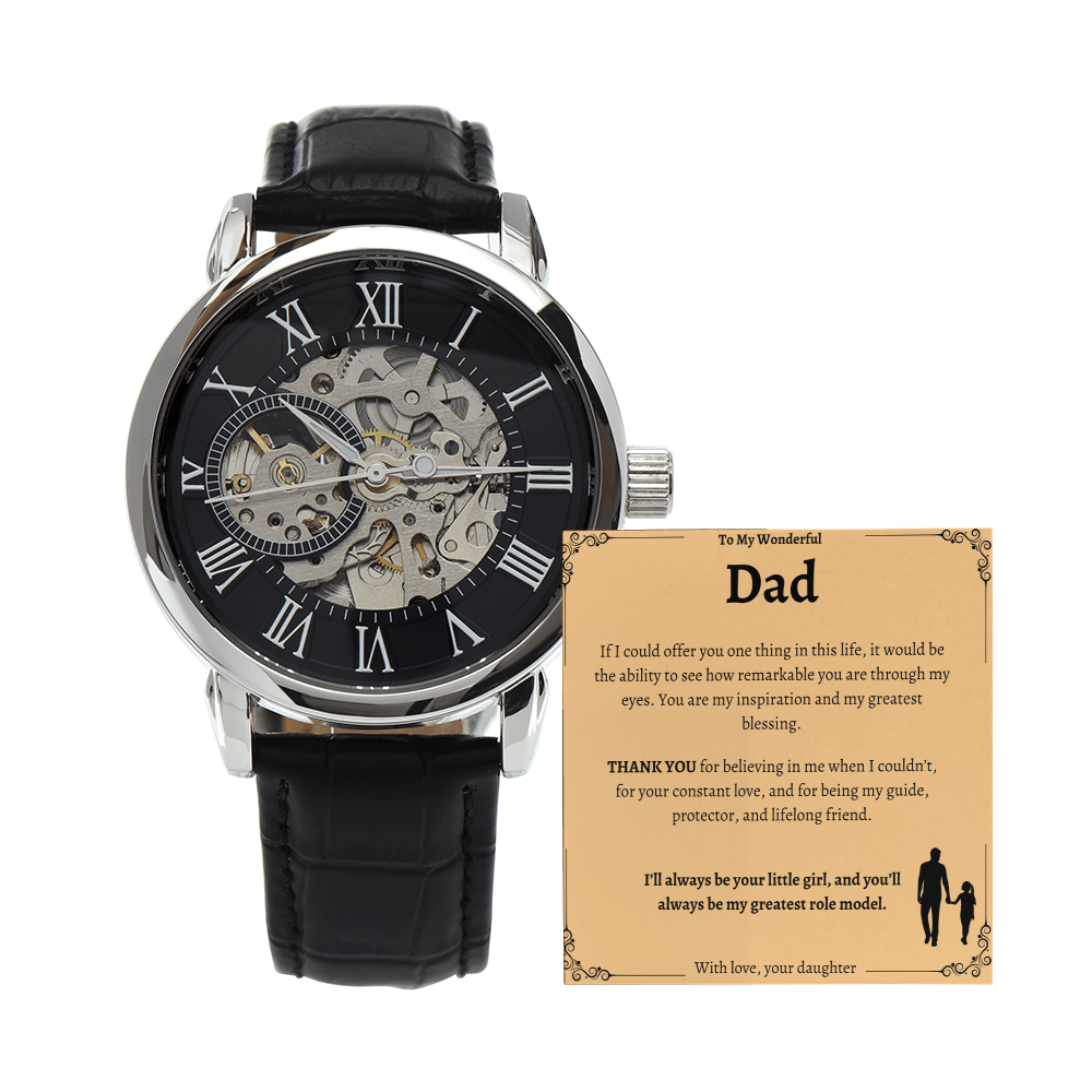 Dad's Special Openwork Watch - A Timeless Gift