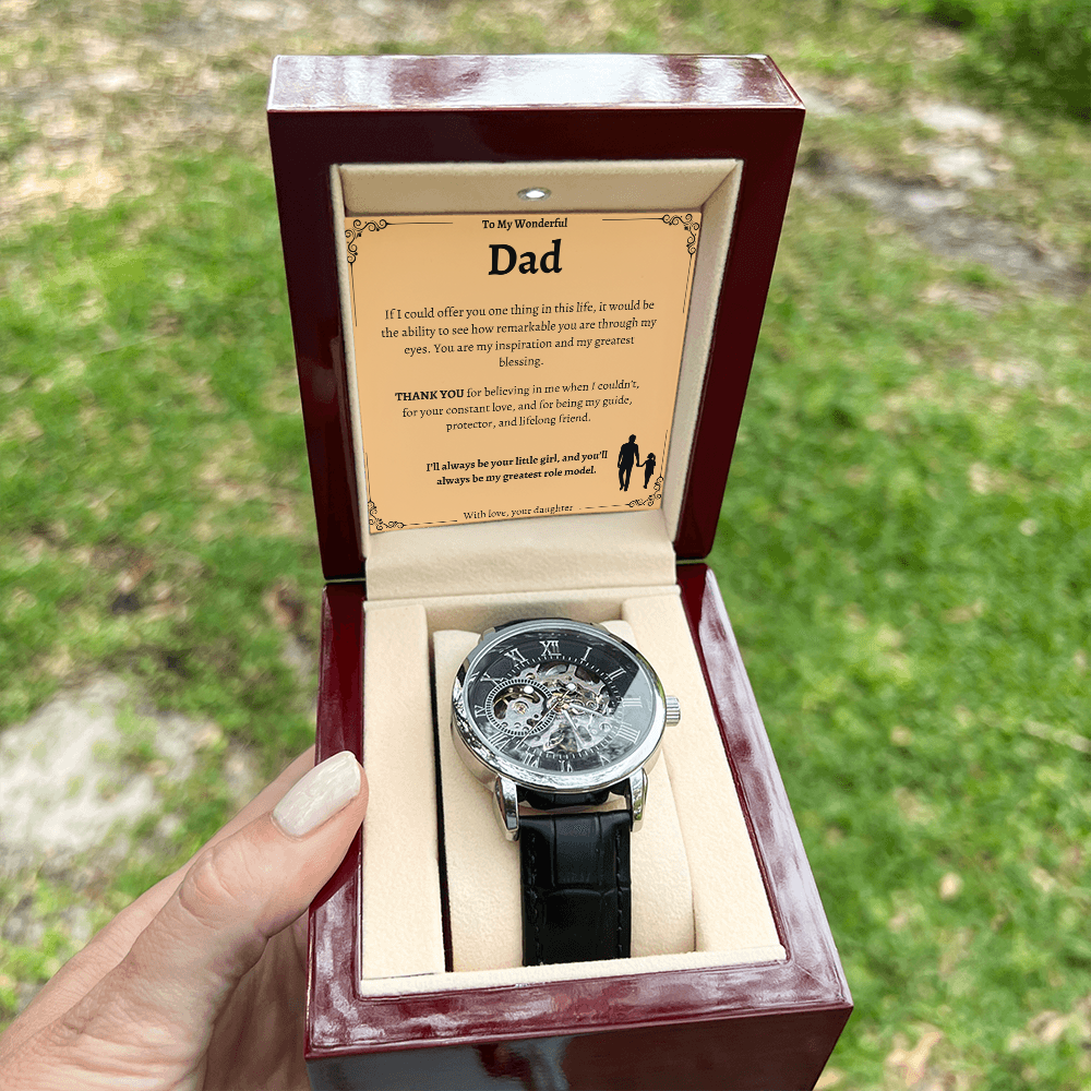 Dad's Special Openwork Watch - A Timeless Gift