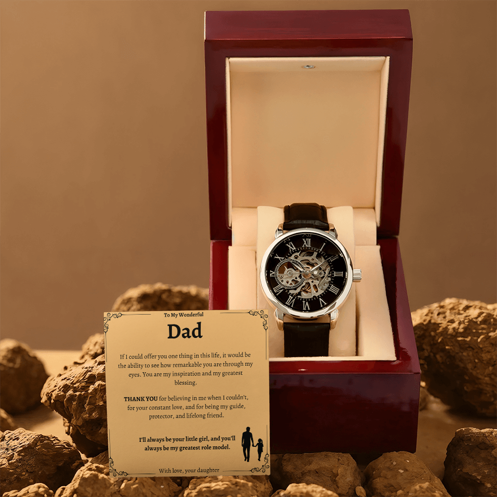 Dad's Special Openwork Watch - A Timeless Gift