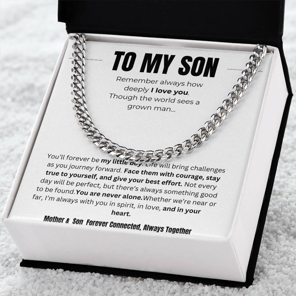 To My Son : Cuban Link Chain ~W/MC