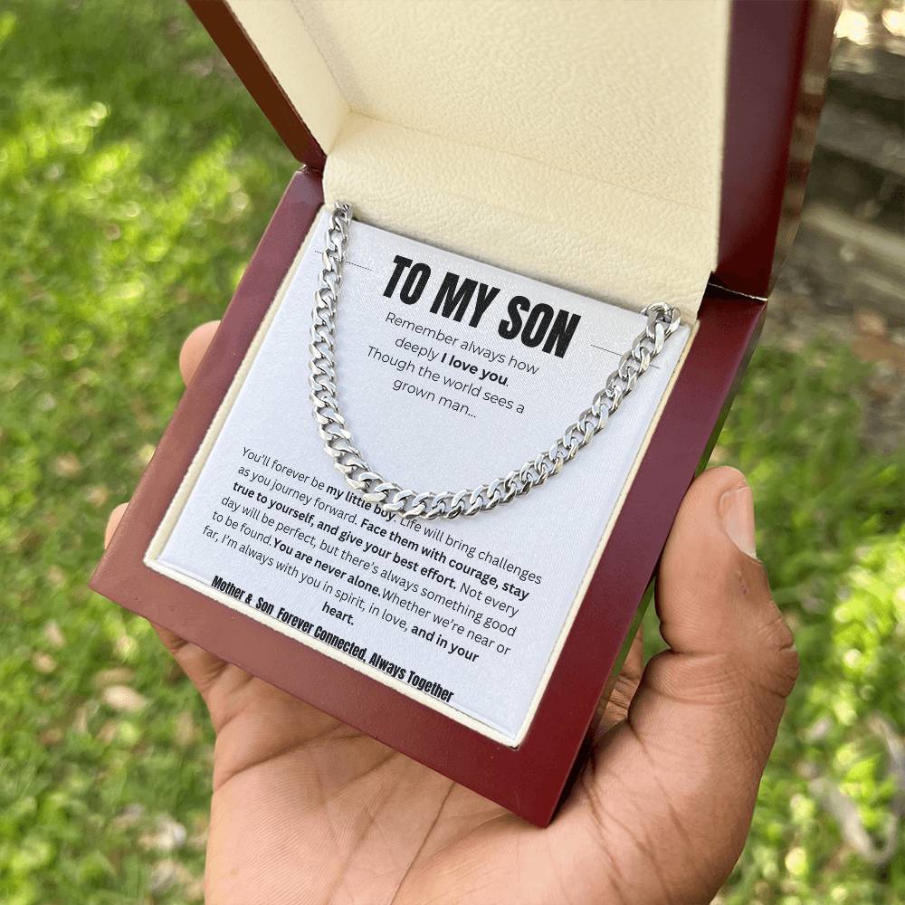 To My Son : Cuban Link Chain ~W/MC