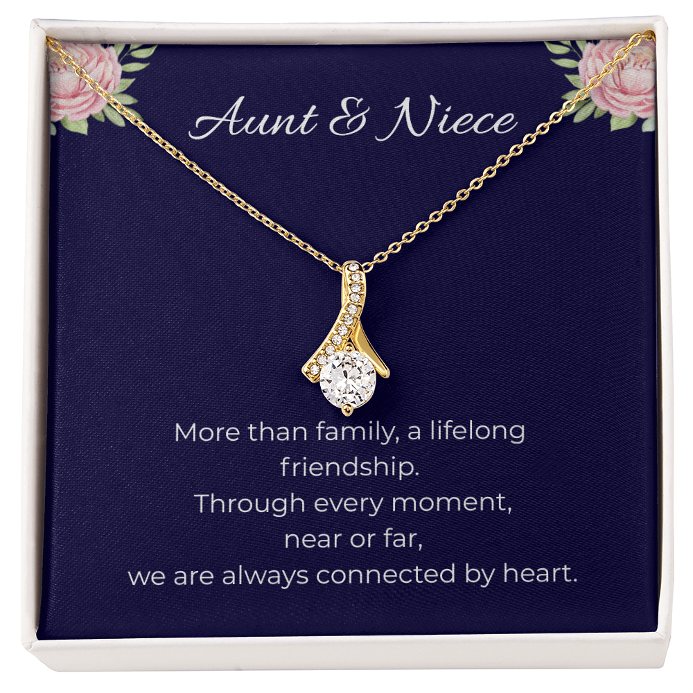 Aunt & Niece | Alluring Beauty Ribbon Necklace | Gift for Niece from Aunt