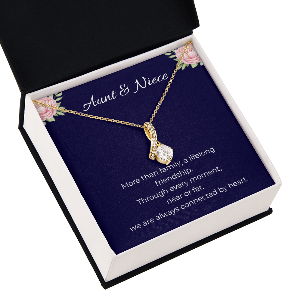 Aunt & Niece | Alluring Beauty Ribbon Necklace | Gift for Niece from Aunt