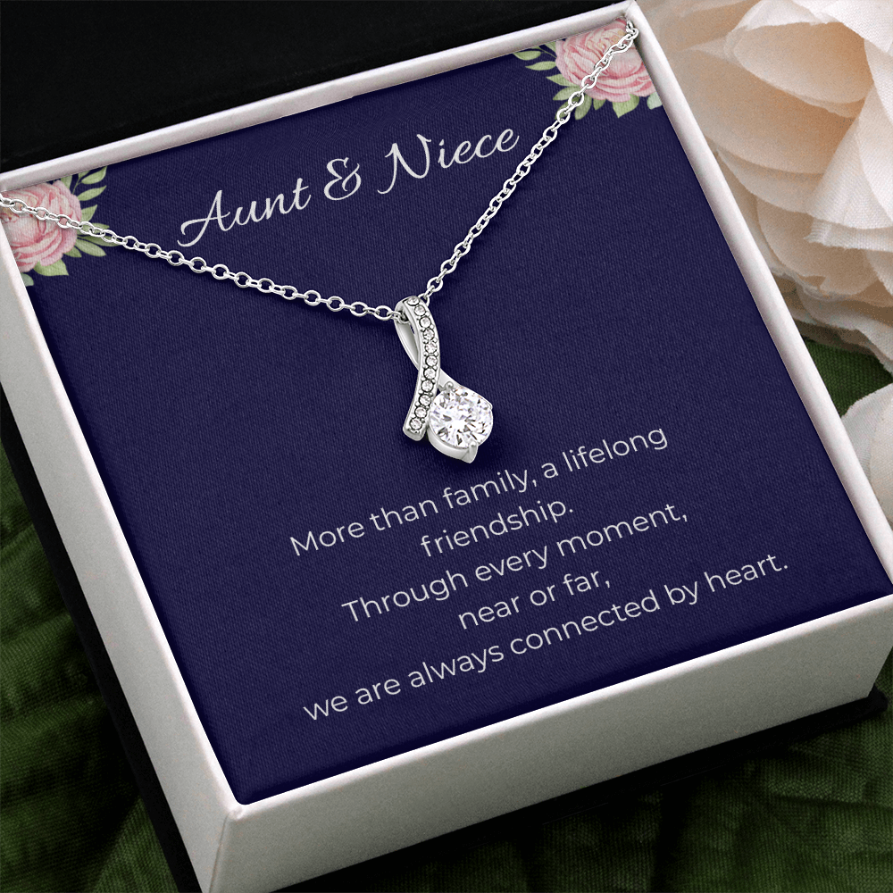 Aunt & Niece | Alluring Beauty Ribbon Necklace | Gift for Niece from Aunt