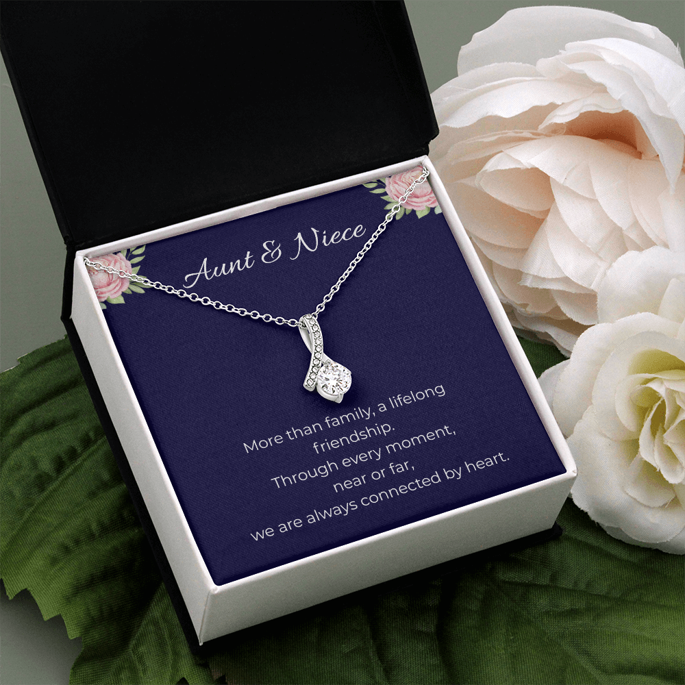 Aunt & Niece | Alluring Beauty Ribbon Necklace | Gift for Niece from Aunt