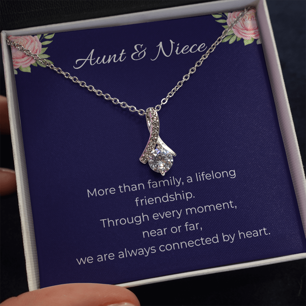 Aunt & Niece | Alluring Beauty Ribbon Necklace | Gift for Niece from Aunt