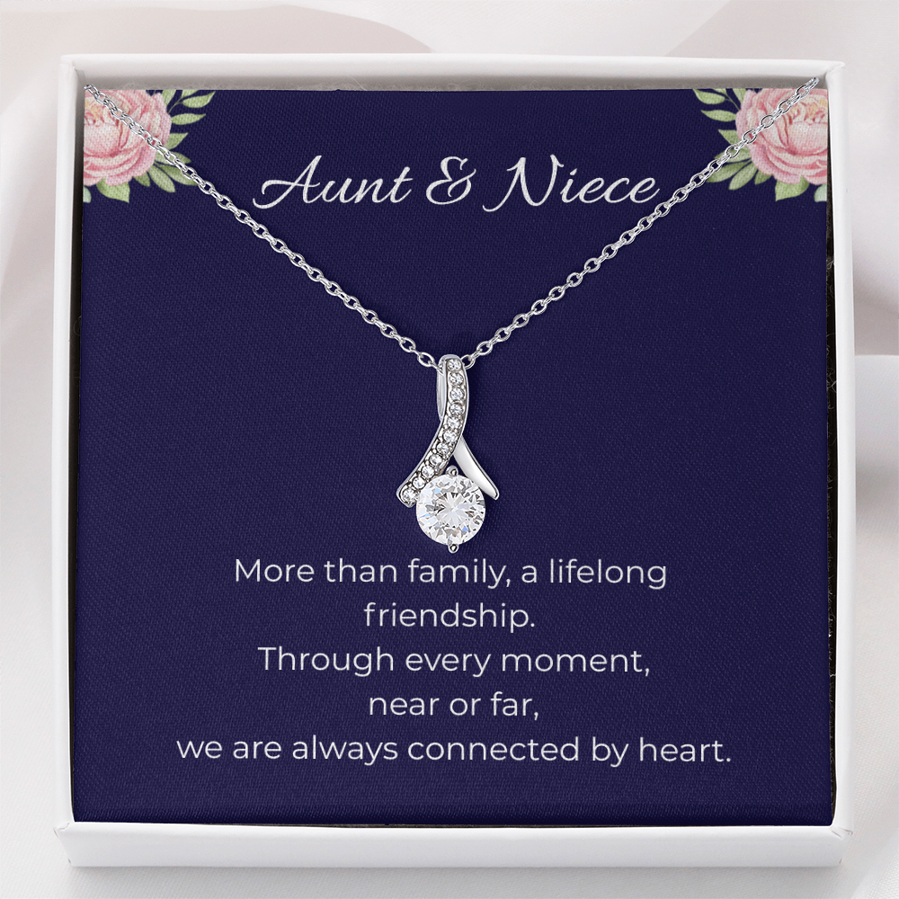 Aunt & Niece | Alluring Beauty Ribbon Necklace | Gift for Niece from Aunt