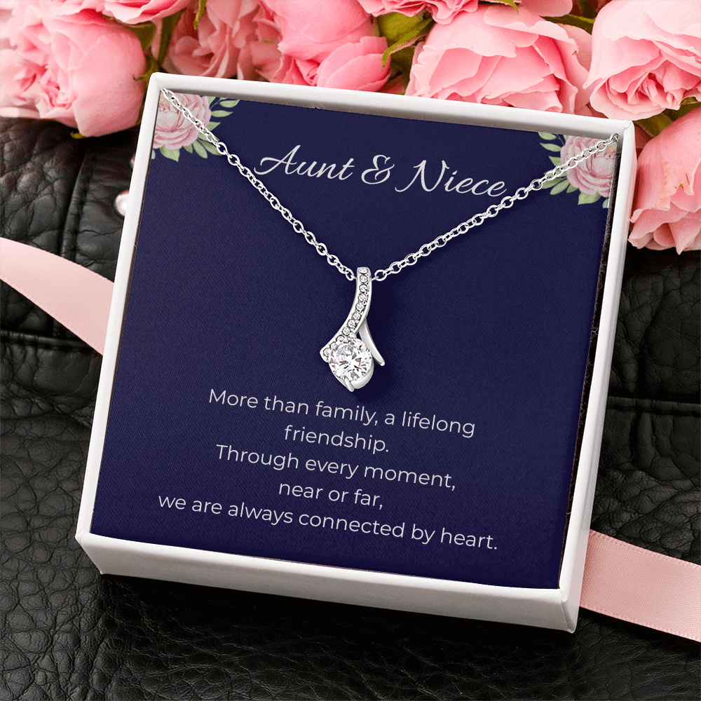 Aunt & Niece | Alluring Beauty Ribbon Necklace | Gift for Niece from Aunt