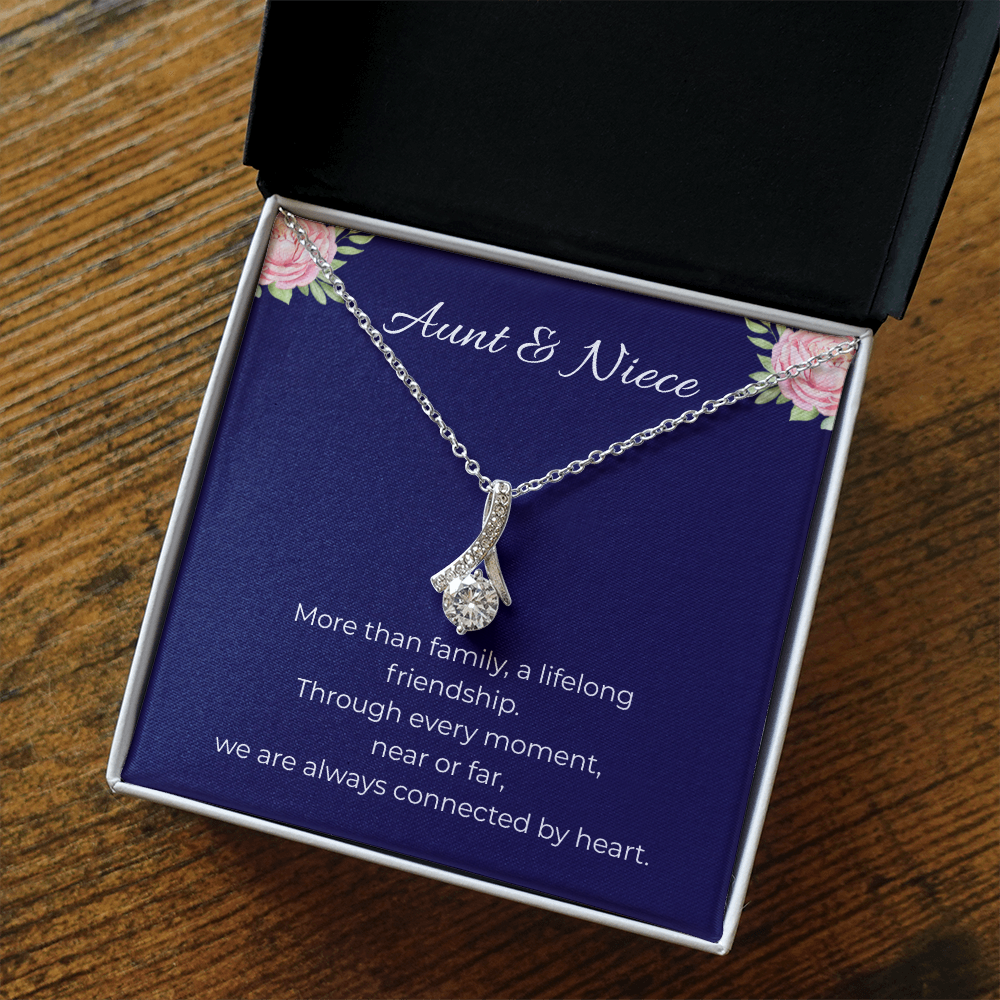 Aunt & Niece | Alluring Beauty Ribbon Necklace | Gift for Niece from Aunt