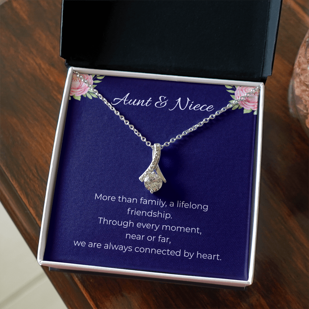 Aunt & Niece | Alluring Beauty Ribbon Necklace | Gift for Niece from Aunt