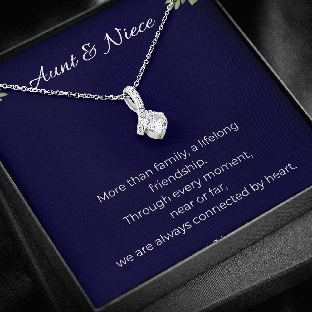 Aunt & Niece | Alluring Beauty Ribbon Necklace | Gift for Niece from Aunt