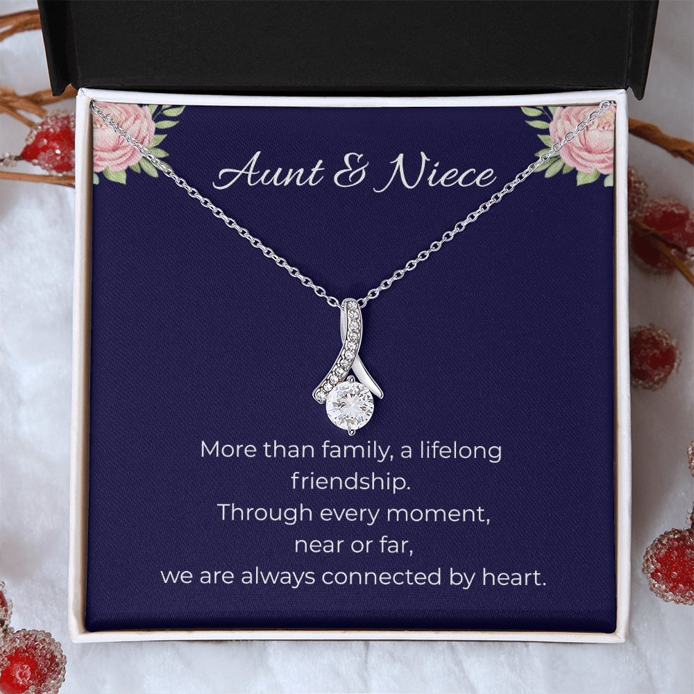 Aunt & Niece | Alluring Beauty Ribbon Necklace | Gift for Niece from Aunt