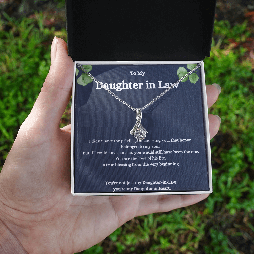 To My Daughter-In-Law Alluring Beauty Necklace – Elegant Gift for a Special Daughter