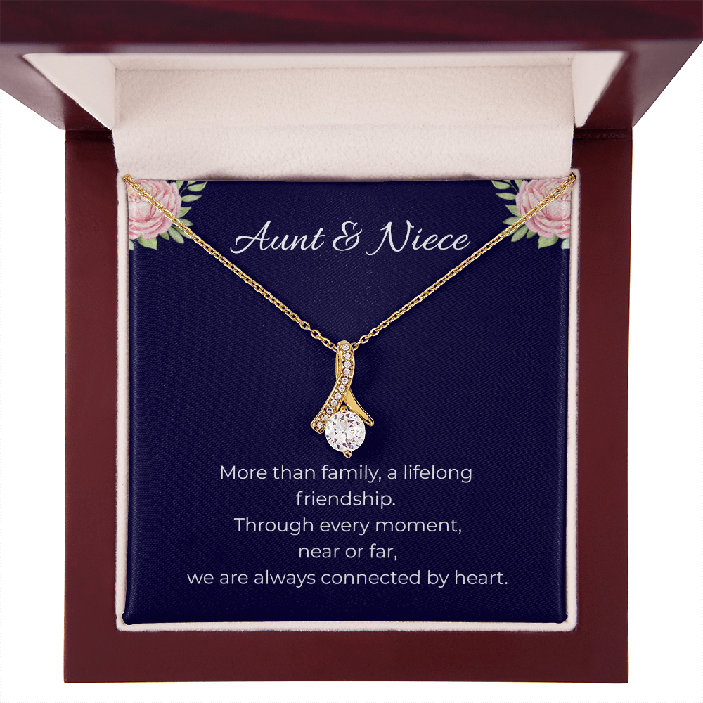 Aunt & Niece | Alluring Beauty Ribbon Necklace | Gift for Niece from Aunt