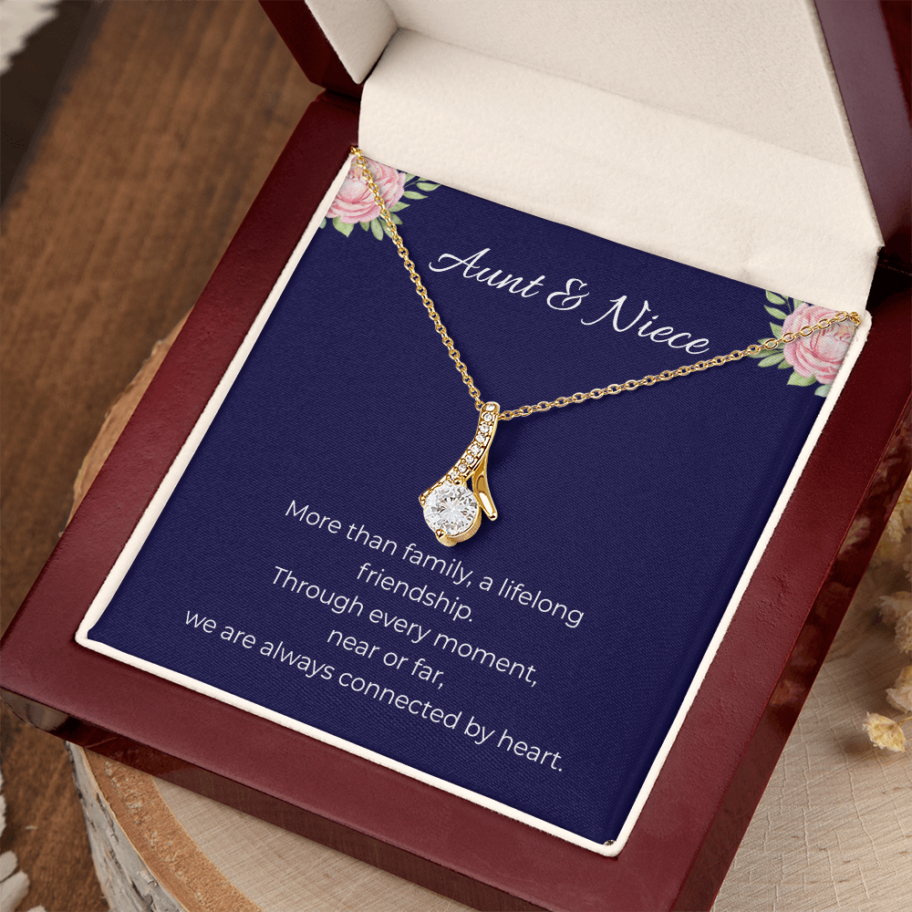 Aunt & Niece | Alluring Beauty Ribbon Necklace | Gift for Niece from Aunt
