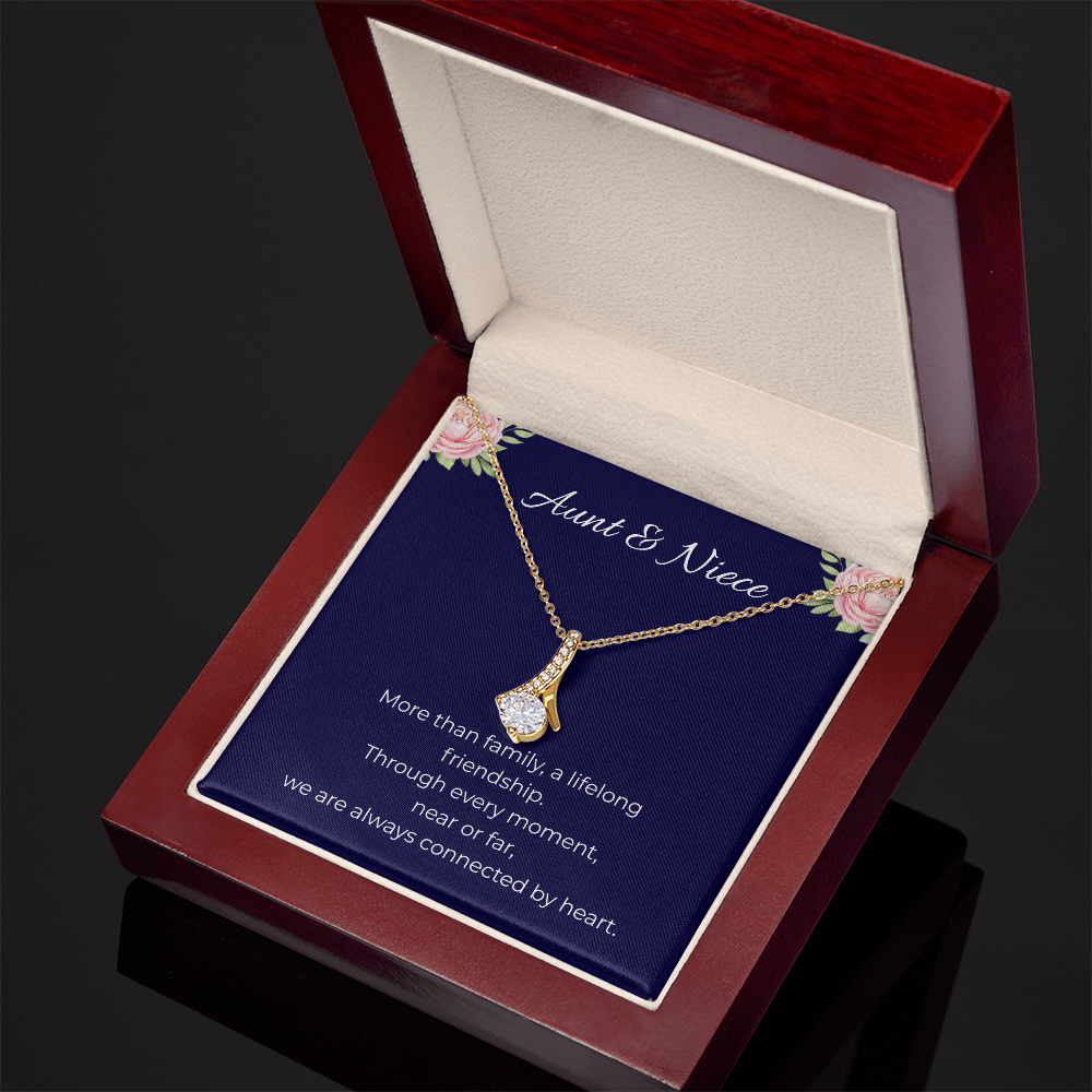 Aunt & Niece | Alluring Beauty Ribbon Necklace | Gift for Niece from Aunt