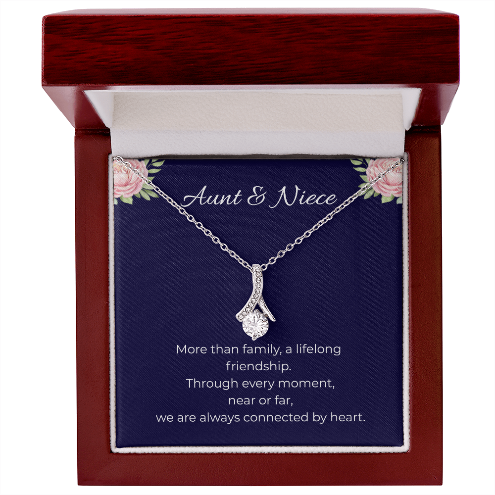Aunt & Niece | Alluring Beauty Ribbon Necklace | Gift for Niece from Aunt