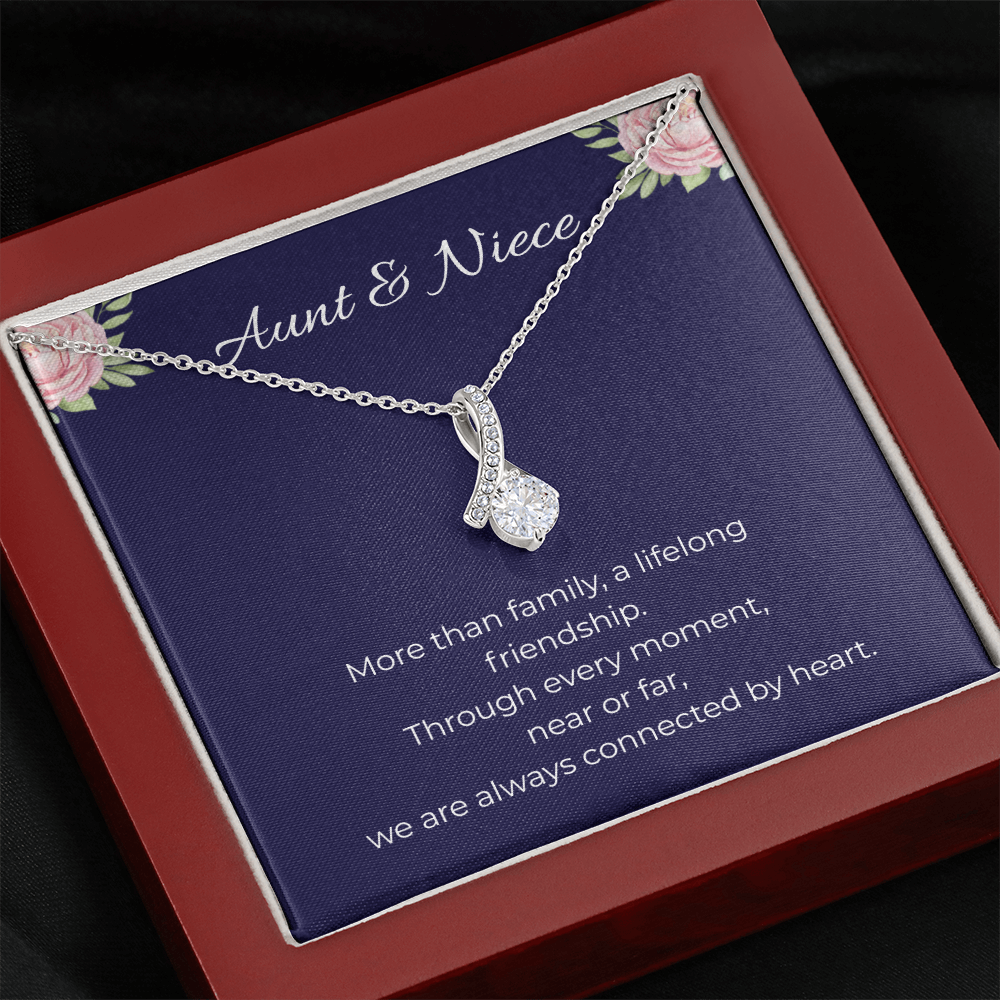 Aunt & Niece | Alluring Beauty Ribbon Necklace | Gift for Niece from Aunt