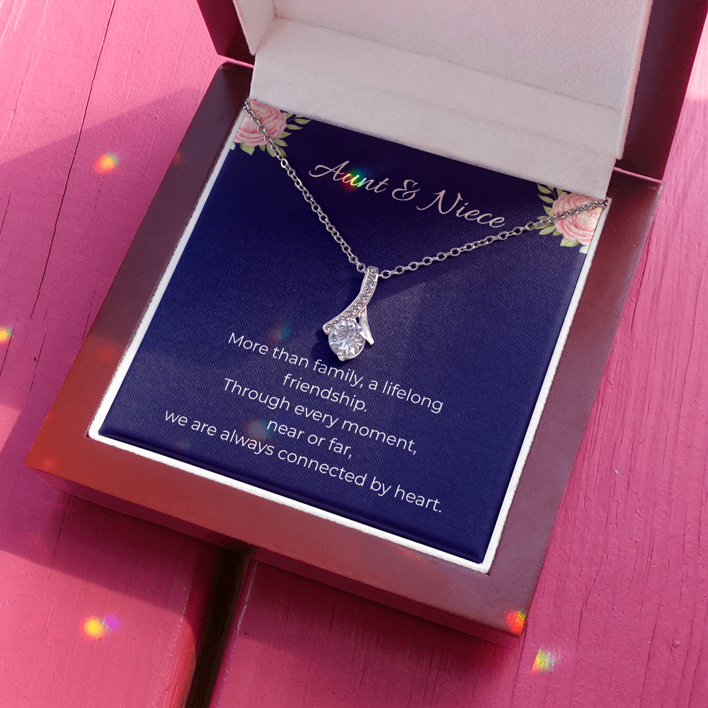 Aunt & Niece | Alluring Beauty Ribbon Necklace | Gift for Niece from Aunt