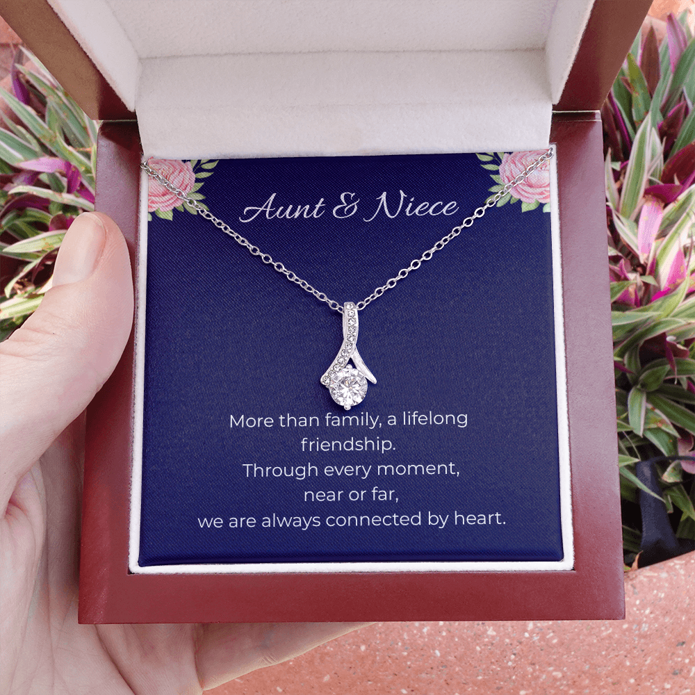 Aunt & Niece | Alluring Beauty Ribbon Necklace | Gift for Niece from Aunt