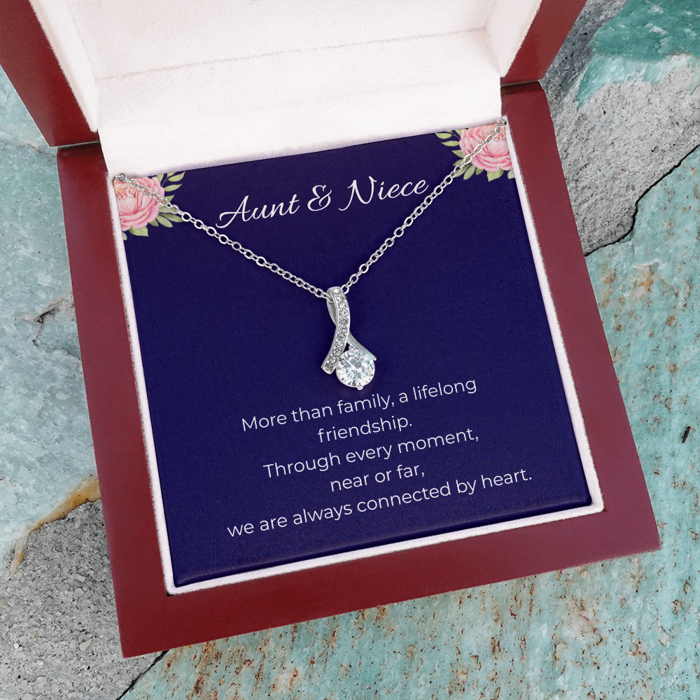 Aunt & Niece | Alluring Beauty Ribbon Necklace | Gift for Niece from Aunt