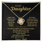 Love Knot Necklace for Daughters